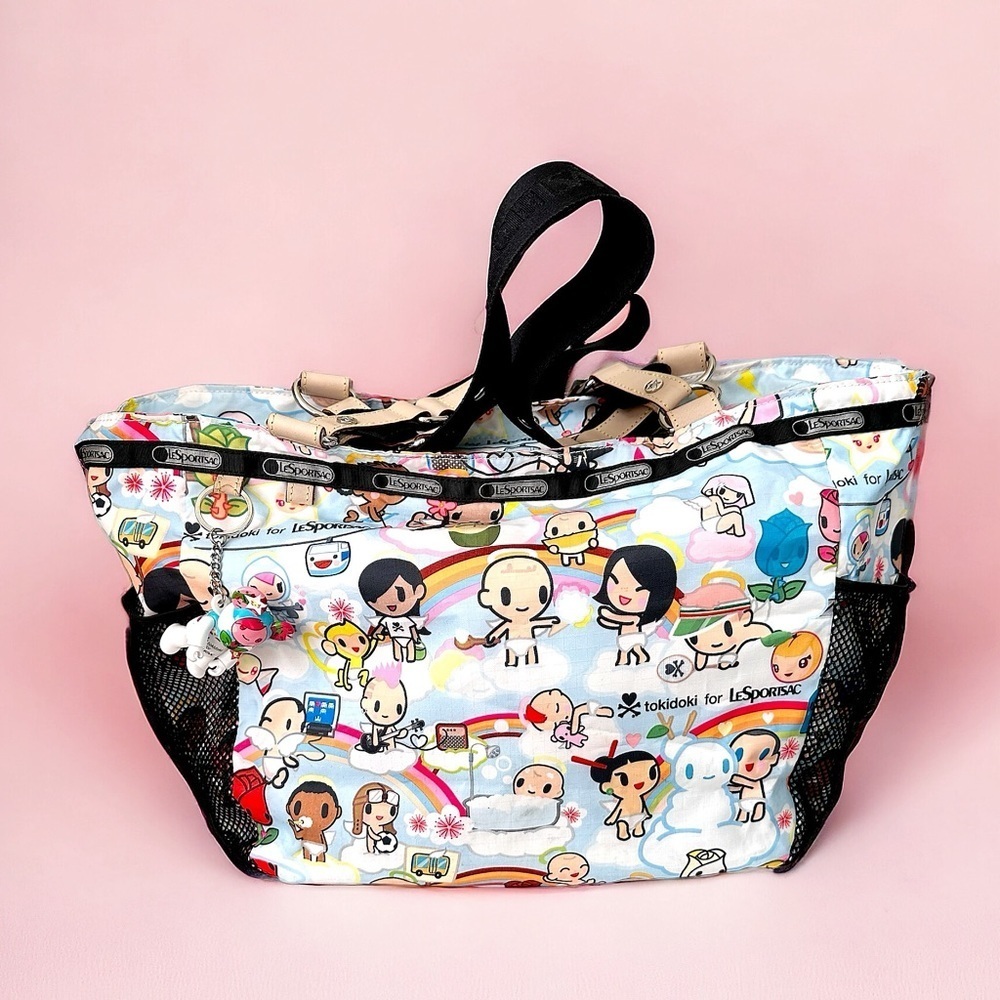 LeSportsac × Tokidoki RETIRED Paradiso Print Tote Bag With Original Charm